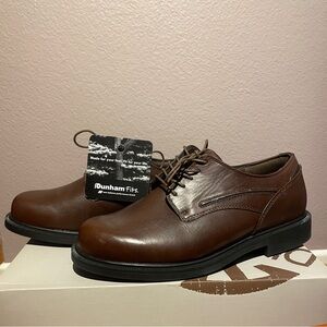 Dunham by New Balance Men's Brown Leather Oxfords